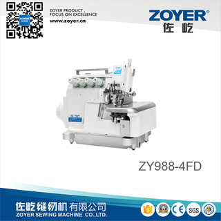ZY988-4FD ZOYER ماكينة خياطة الاوفرلوك المباشر عالية السرعة من اليد اليسرى